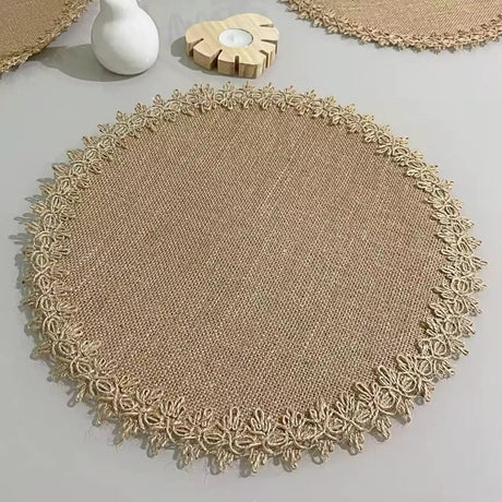 Boho Round Table Mat (Set of 6) Table Mat Placemats