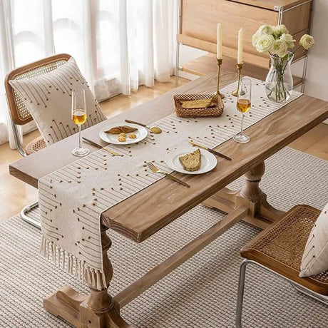 Knotted Tassel Festival Table Runner Table Runner Table Runners