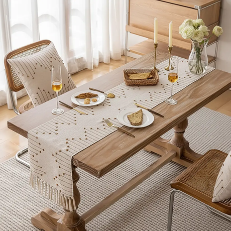 Knotted Tassel Festival Table Runner Table Runner Table Runners