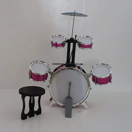 Kids Jazz Drum Set with Cymbal & Stool Drums & Percussion Instruments