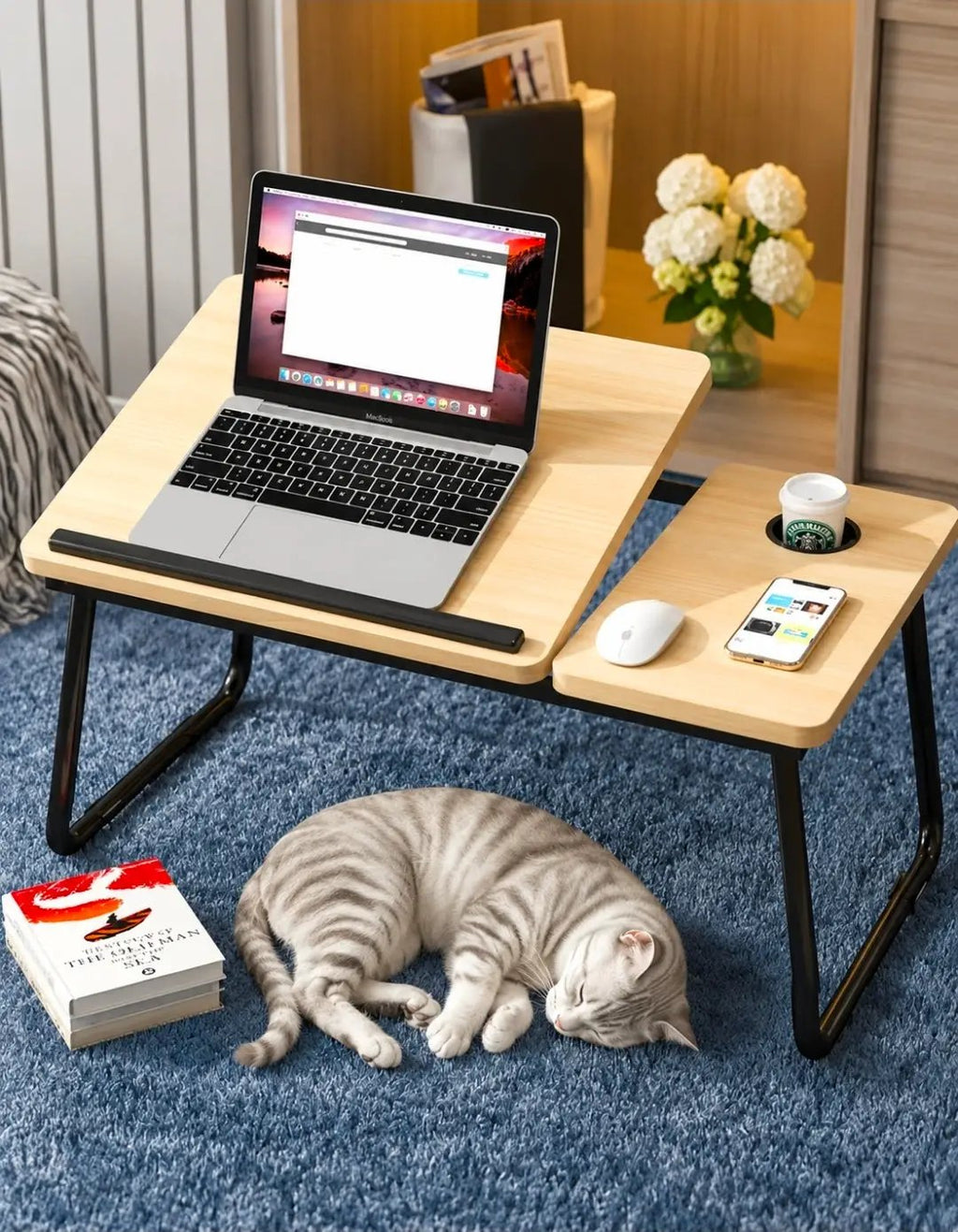 Adjustable Tilting Laptop Stand Desk Office & Desk Accessories Lap Desks