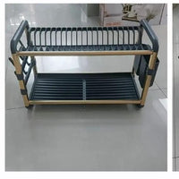 Aluminium Dish Drainer TwoTier For Modern Kitchens Sturdy Dish Rack Dish Racks