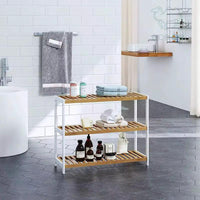 3-Layer Natural Bamboo Shoe Rack Storage & Organisation Shoe Racks