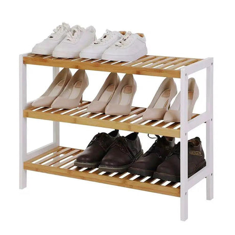 3-Layer Natural Bamboo Shoe Rack Storage & Organisation Shoe Racks