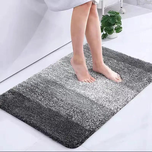Shaggy Striped Bathroom Mat 50x80cm Bathroom Accessories Bath Mats & Rugs
