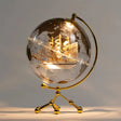 LED Illuminated World Globe with Metal Stand Decor Desktop Globes