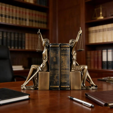 Lady Justice Bookend Statues Bookend Bookends
