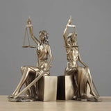 Lady Justice Bookend Statues Bookend Bookends