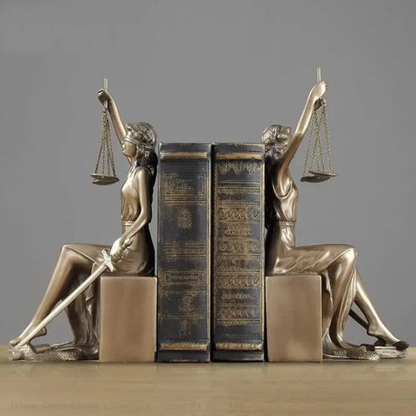 Lady Justice Bookend Statues Bookend Bookends