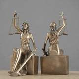 Lady Justice Bookend Statues Bookend Bookends