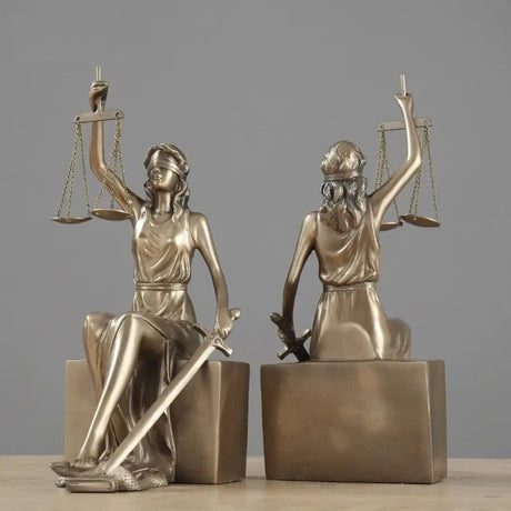 Lady Justice Bookend Statues Bookend Bookends