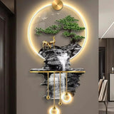 3D Waterfall LED Wall Art with Nature Scene Decor Artwork