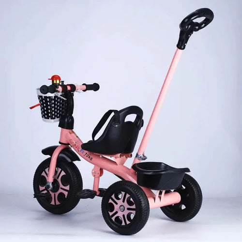 Kids Tricycle with Pusher Ride-On Toys Push & Pedal Riding Vehicles