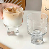 Snow Mountain Tulip Crystal Glass Cup Glassware Tumblers