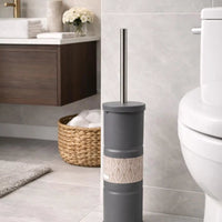 Invisible Metallic Toilet Brush Grey Bathroom Accessories Toilet Brush & Holder Sets