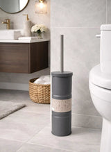 Invisible Metallic Toilet Brush Grey Bathroom Accessories Toilet Brush & Holder Sets