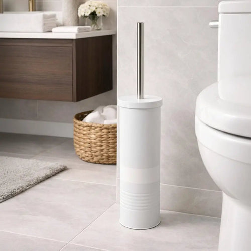 Invisible Metallic Toilet Brush Grey Bathroom Accessories Toilet Brush & Holder Sets