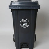 Heavy-Duty Mobile Plastic Waste Bin 240L Cleaning Equipment Trash Cans
