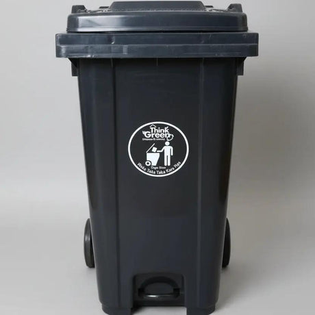 Heavy-Duty Mobile Plastic Waste Bin 240L Cleaning Equipment Trash Cans