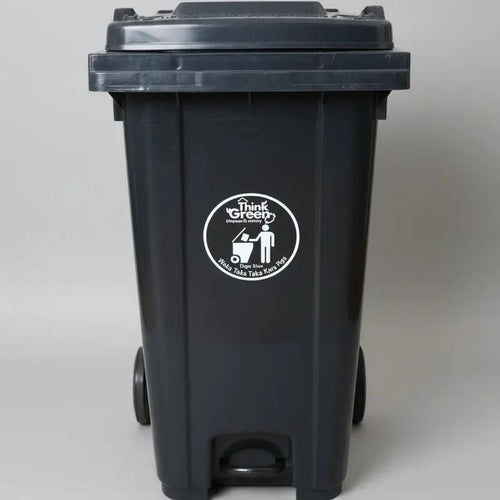 Heavy-Duty Mobile Plastic Waste Bin 240L Cleaning Equipment Trash Cans