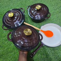 7pcs Enamel Cast Iron Cooking Pot Set Cookware Cookware Sets