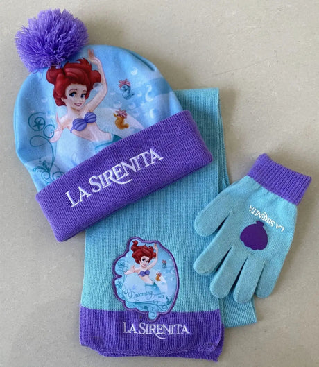 Kids Cartoon Princess Winter Set Baby & Kids Baby & Children's Hats