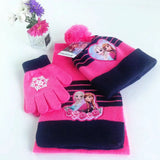 Kids Cartoon Princess Winter Set Baby & Kids Baby & Children's Hats