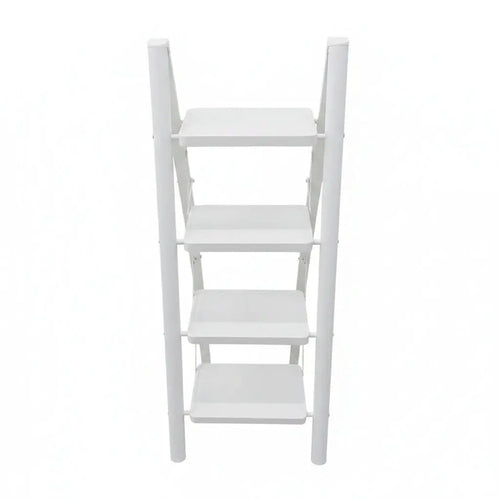 3-Layer Metallic Ladder Shelf Shelving & Storage Ladder Bookcases & Shelves