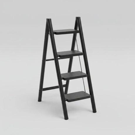 3-Layer Metallic Ladder Shelf Shelving & Storage Ladder Bookcases & Shelves