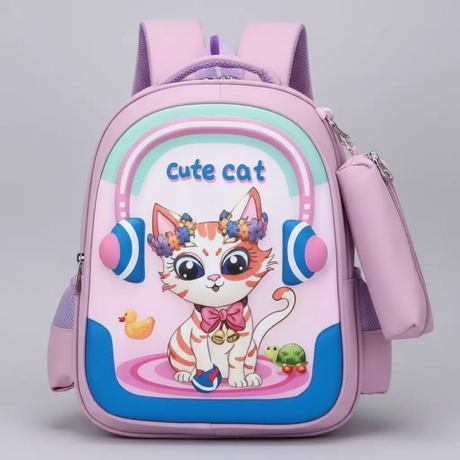 3D Cartoon Kids Backpack 2-Piece Set Baby & Kids School Backpacks