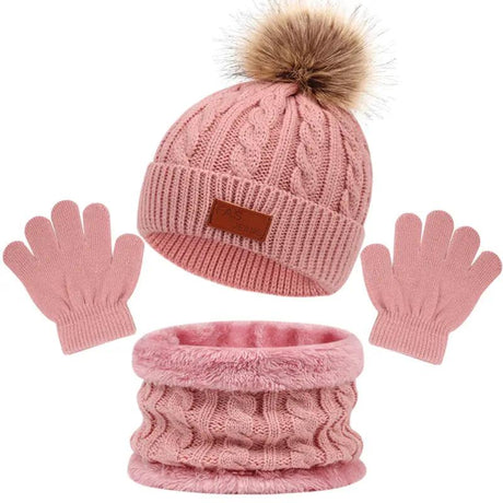 Kids Winter Beanie, Scarf & Gloves Set Baby & Kids Baby & Children's Clothing Accessories