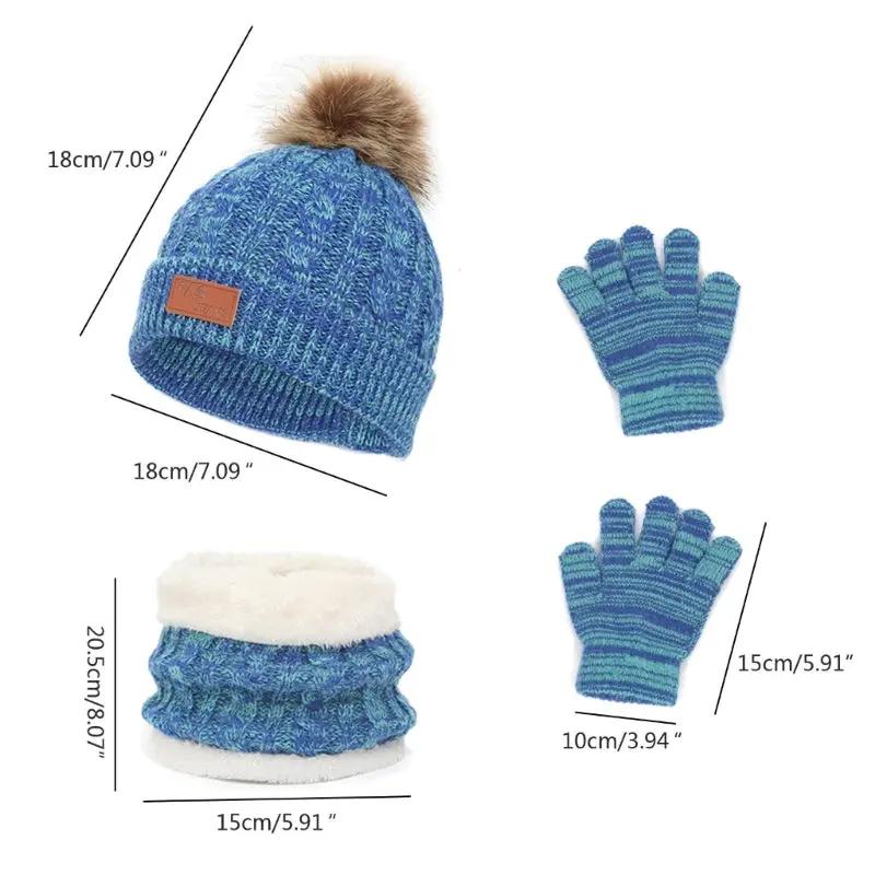 Kids Winter Beanie, Scarf & Gloves Set Baby & Kids Baby & Children's Clothing Accessories