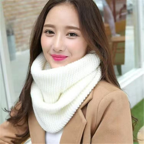 Warm Knitted Infinity Scarf Fashion Accessories Scarves & Shawls