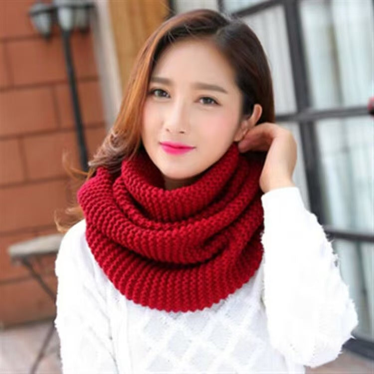 Warm Knitted Infinity Scarf Fashion Accessories Scarves & Shawls