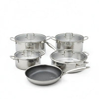Uakeen VK56 Triple S/S Cookware Set 9pc Cookware Cookware Sets
