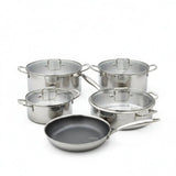 Uakeen VK56 Triple S/S Cookware Set 9pc Cookware Cookware Sets