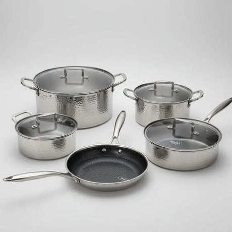 Uakeen VK56 Triple S/S Cookware Set 9pc Cookware Cookware Sets