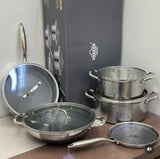 Uakeen VK56 Triple S/S Cookware Set 9pc Cookware Cookware Sets