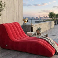 S-Shaped Inflatable Sofa Furniture Outdoor Sofas