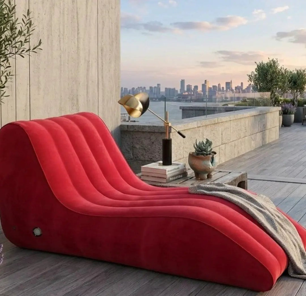 S-Shaped Inflatable Sofa Furniture Outdoor Sofas