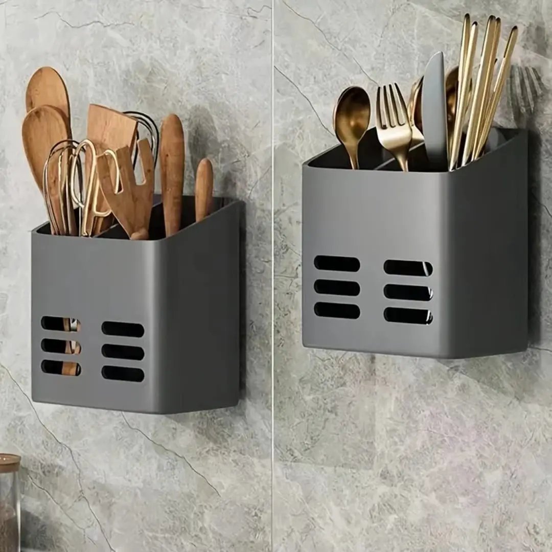 Punch-Free Storage Box Wall-Mounted Caddies