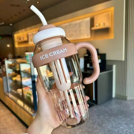 Cute Straw Water Bottle Water Bottles