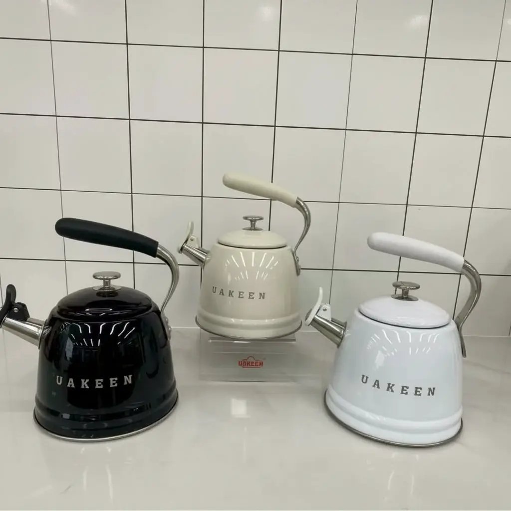 Uakeen Retro Whistling Kettle Kettles Stovetop Kettles