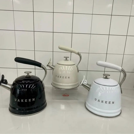 Uakeen Retro Whistling Kettle Kettles Stovetop Kettles