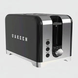 Uakeen 2-Slice Stainless Steel Toaster Kitchen Appliances Toasters
