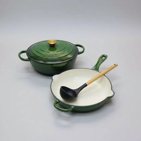 3 Pcs Enamel Cast Iron Cooking Pot Set Cookware Cookware Sets