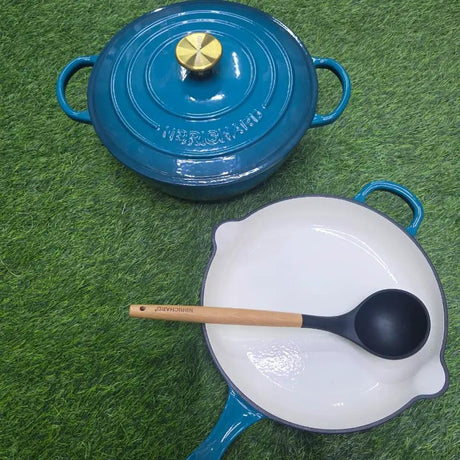 3 Pcs Enamel Cast Iron Cooking Pot Set Cookware Cookware Sets