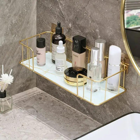 Marble Glass Luxury Bathroom Shelf Home Decor & Bathroom Wall Shelves & Ledges