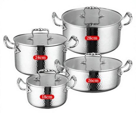 8-Piece Triply Stainless Steel Cookware Set Cookware & Kitchen Cookware Sets