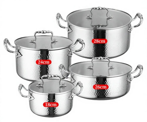 8-Piece Triply Stainless Steel Cookware Set Cookware & Kitchen Cookware Sets